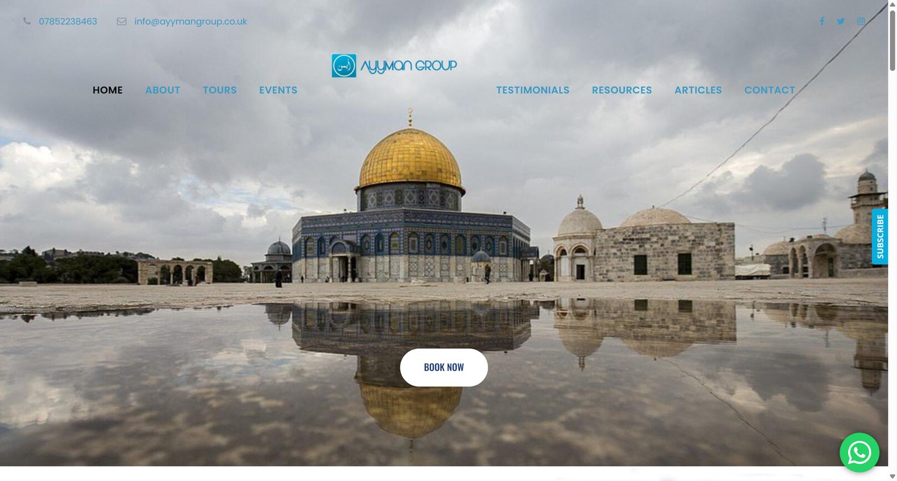 Ayyman Group website by WebDevLab