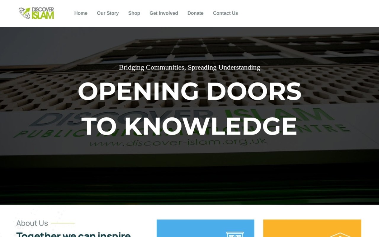 Discover Islam UK website by WebDevLab