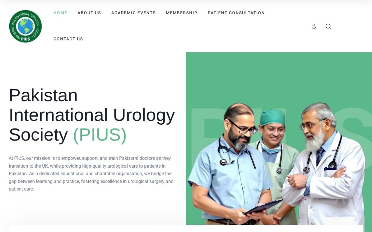 Pius UK website by WebDevLab